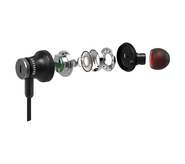 Aiwa ESTBTN-880 Dokanałowe Bluetooth 5.0 Czarny