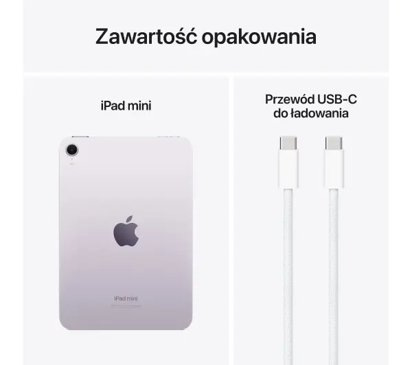 Apple iPad mini 7 gen 8,3" 256GB Funkcje AI Wi-Fi Fioletowy - Kup na Raty - RRSO 0%