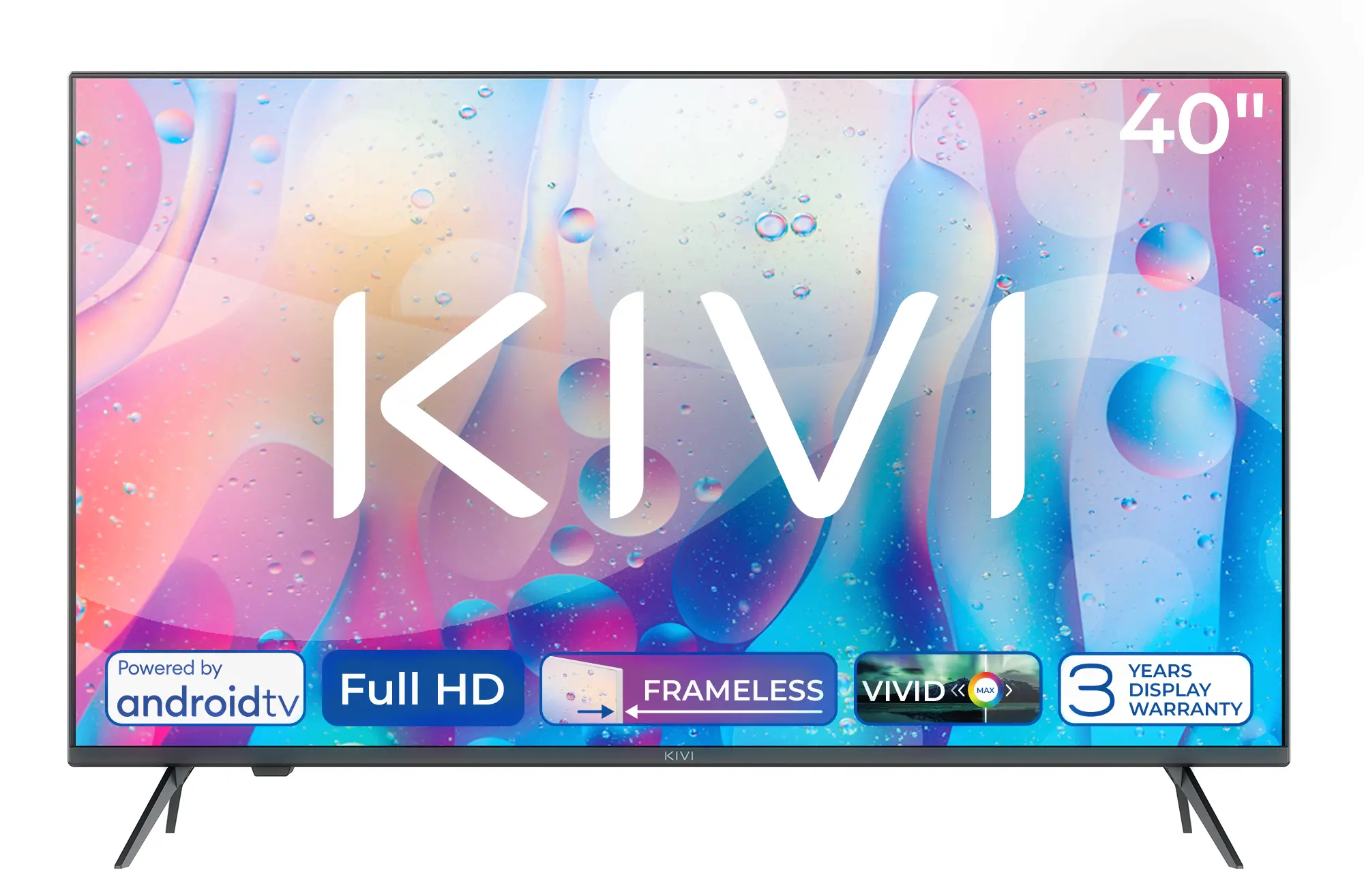 Telewizor KIVI 40F760QB  40" LED Full HD Android TV DVB-T2