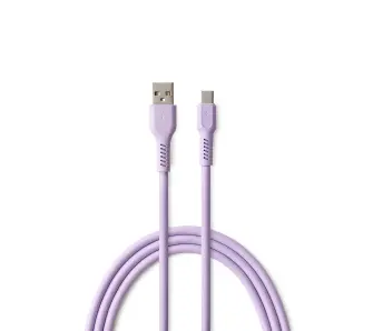 Kabel Colorum USB-A do USB-C 1,8m 3A CK60 1,8m Fioletowy