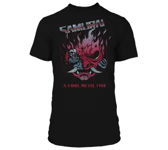 Koszulka J!nx Cyberpunk 2077 Chrome Samurai Premium T-shirt M