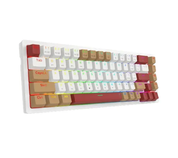 Redragon Rammus K677 Pro Brown Switch Biało-brązowy