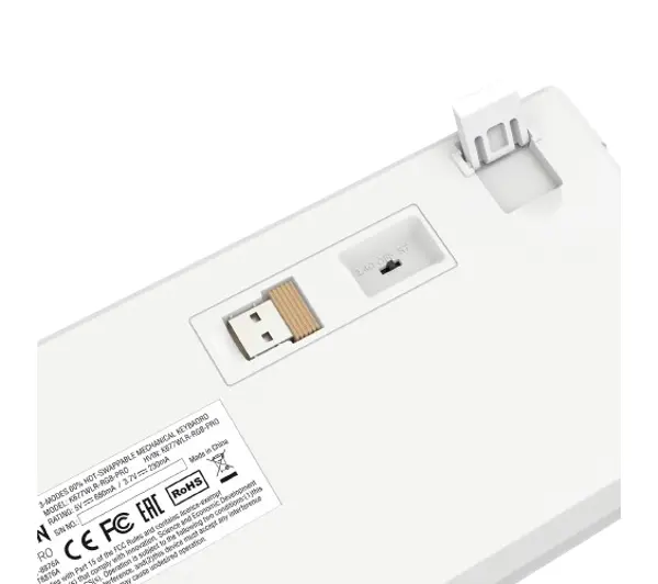 Redragon Rammus K677 Pro Brown Switch Biało-brązowy