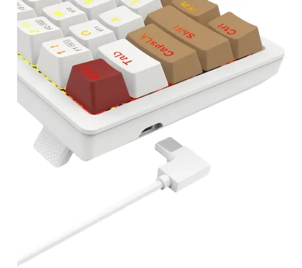 Redragon Rammus K677 Pro Brown Switch Biało-brązowy