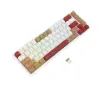 Klawiatura mechaniczna Redragon Rammus K677 Pro Brown Switch Biało-brązowy