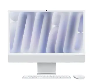 Apple iMac Retina 4.5K M4 10-rdzeni 23,5" 16GB RAM 512GB Dysk SSD macOS Srebrny - Kup na Raty - RRSO 0%