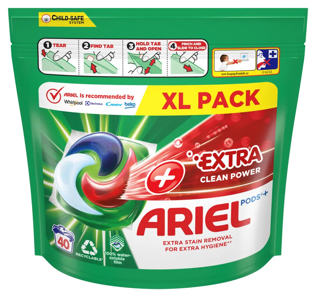 Kapsułki do prania Ariel Extra Clean Power 40szt.