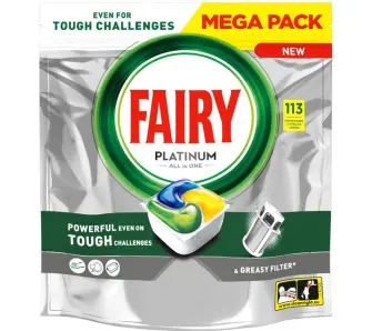 Kapsułki do zmywarki Fairy Platinum All In One Lemon 113szt.