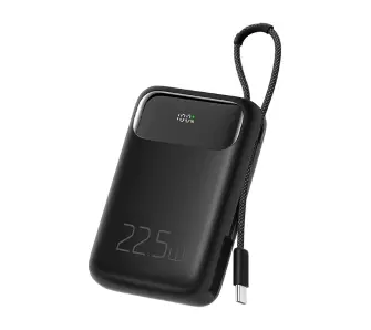 Powerbank Mcdodo MC-3243 10000mAh, 22.5W z kablem USB-C Czarny