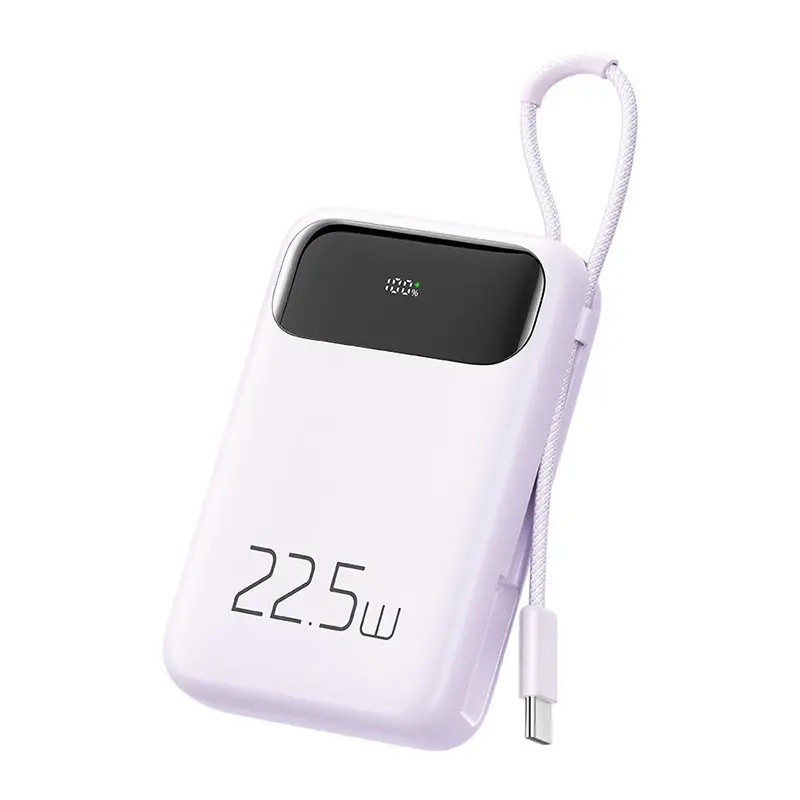 Powerbank Mcdodo MC-3245 10000mAh, 22.5W z kablem USB-C Fioletowy
