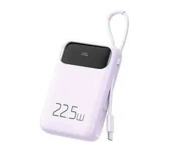 Powerbank Mcdodo MC-3245 10000mAh, 22.5W z kablem USB-C Fioletowy