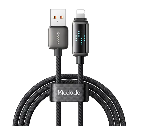Mcdodo USB-A do Lightning CA-5250 LED 1,2m Czarny