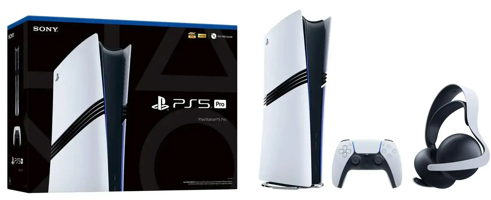Konsola Sony PlayStation 5 Pro (PS5) 2TB + słuchawki PULSE Elite