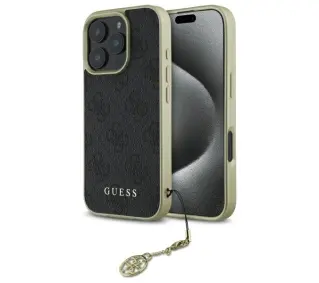Guess 4G Charms Collection do iPhone 16 Pro Max Czarny