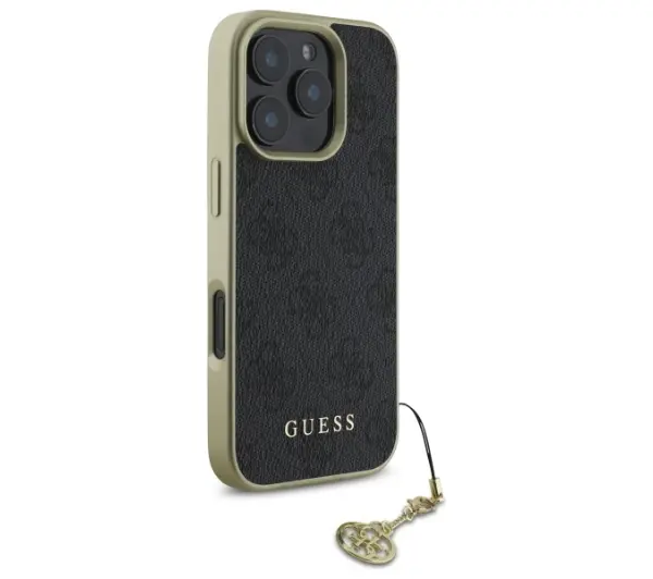 Guess 4G Charms Collection do iPhone 16 Pro Max Czarny