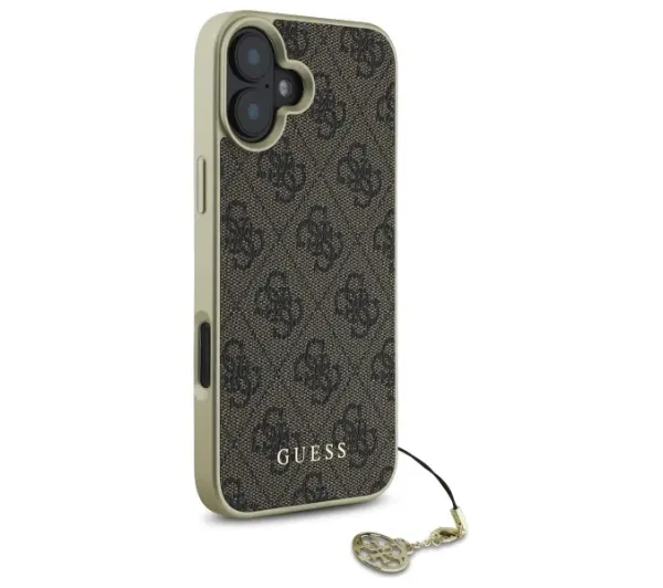 Guess 4G Charms Collection do iPhone 16 Brązowy