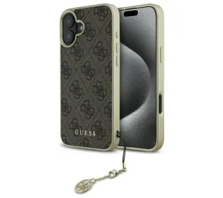 Guess 4G Charms Collection do iPhone 16 Brązowy