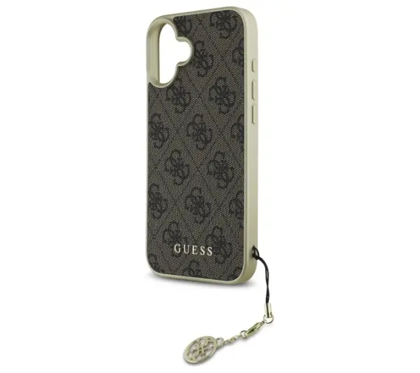 Guess 4G Charms Collection do iPhone 16 Brązowy