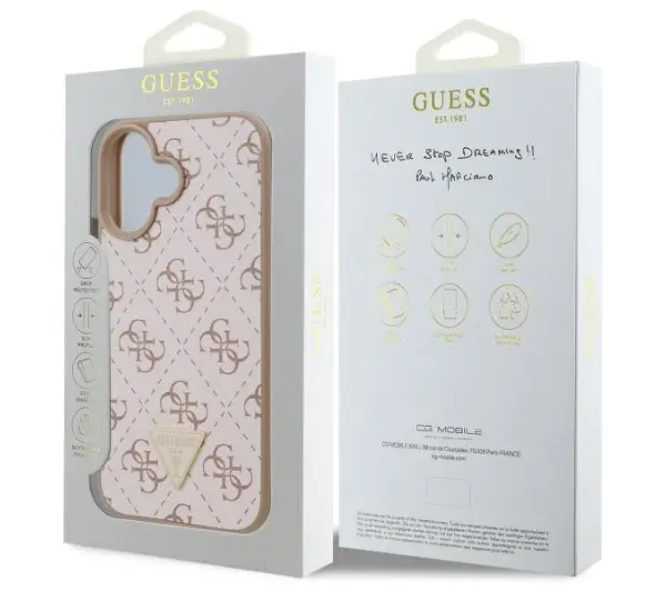 Guess New 4G Triangle do iPhone 16 Plus Biały
