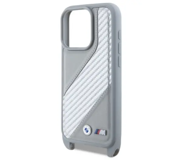 BMW M Edition Carbon Stripe & Strap do iPhone 16 Pro Szary