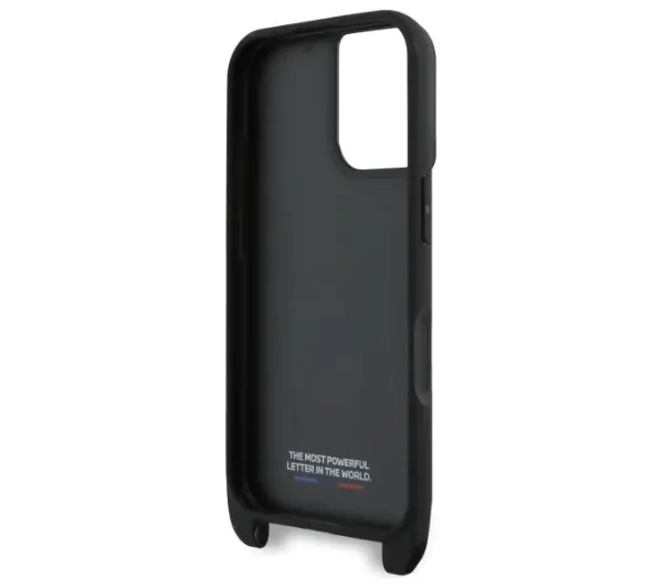 BMW M Edition Carbon Stripe & Strap do iPhone 16 Plus Czarny