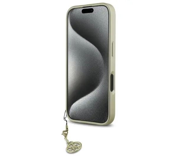 Guess 4G Charms Collection do iPhone 16 Czarny