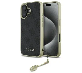 Etui Guess 4G Charms Collection do iPhone 16 Czarny