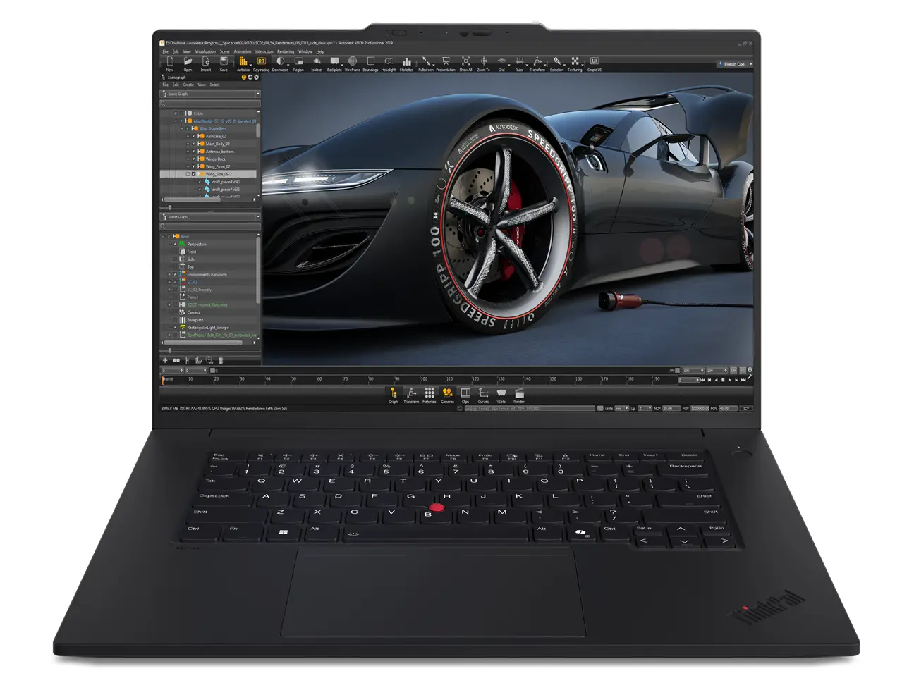 Laptop biznesowy Lenovo ThinkPad P1 Gen 7 16" 165Hz Ultra 7 165H 32GB RAM 1TB Dysk SSD RTX4060 Win11 Pro Czarny Funkcje AI