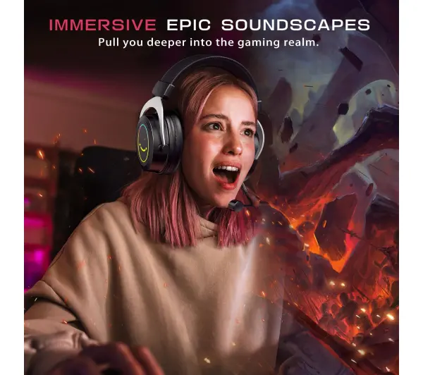 Fifine AmpliGame H3 Nauszne Czarny
