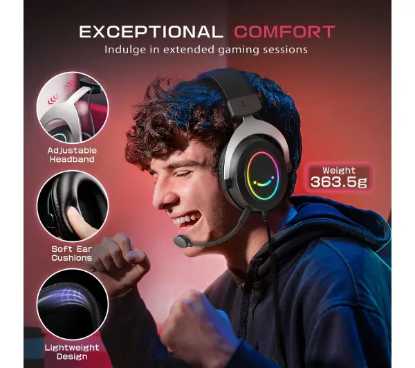 Fifine AmpliGame H3 Nauszne Czarny