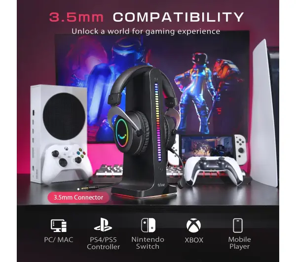 Fifine AmpliGame H3 Nauszne Czarny