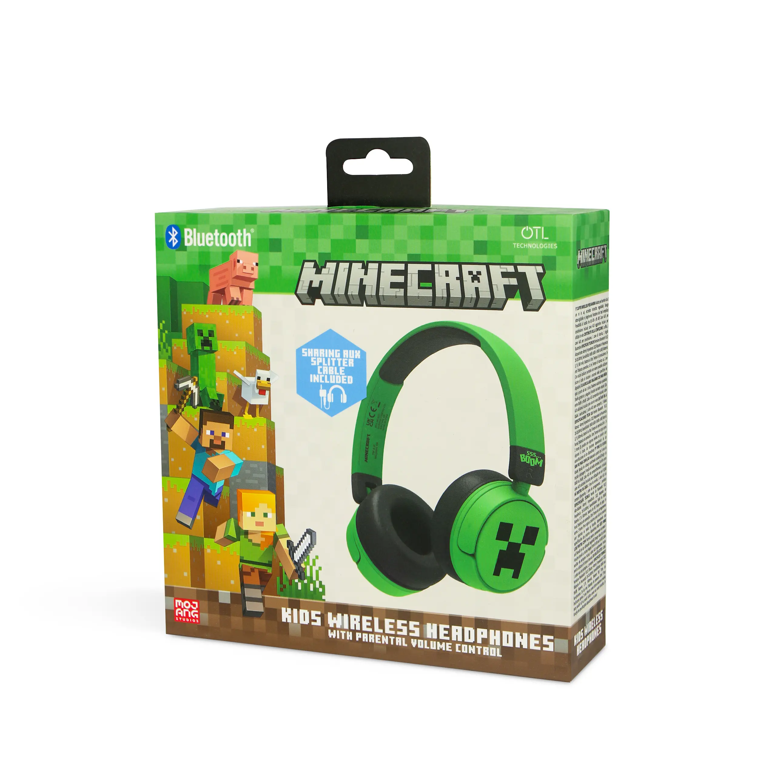 Фото Навушники з мікрофоном OTL Minecraft Kids V2 (MC1231)