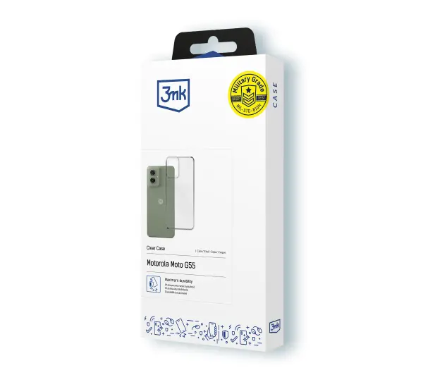 3mk Clear Case do Motorola Moto G55 5G Przezroczysty