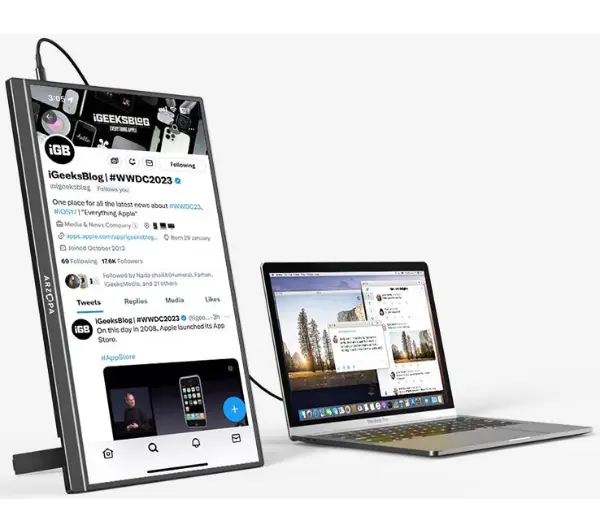 Arzopa A1M 17,3" Full HD IPS 60Hz 1ms Przenośny - Kup na Raty - RRSO 0%