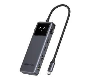 UGREEN CM888 6w1 2x USB HDMI 4K 2x USB-C 3.2 PD Szary