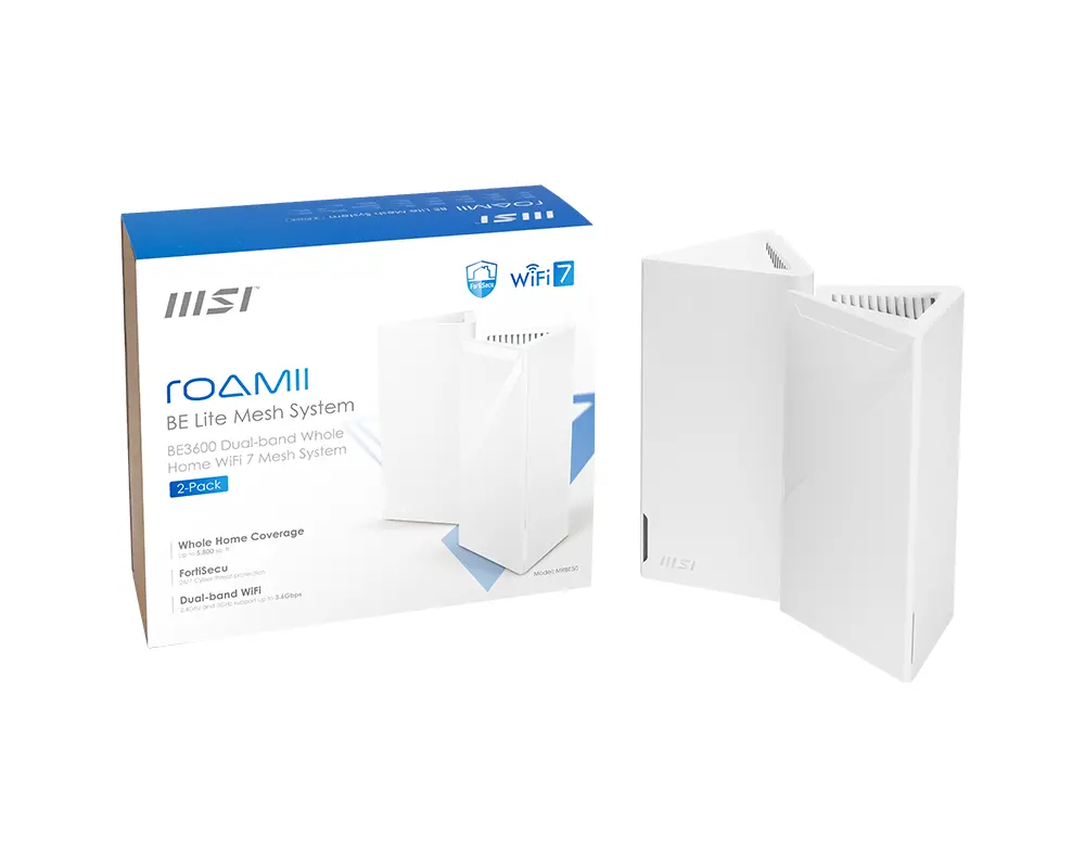 Router MSI Roamii BE Lite Mesh System 2szt. Biały
