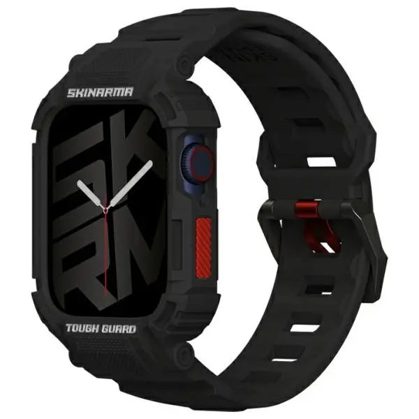 Pasek Skinarma Mecha 2in1 do Apple Watch 45/44mm Czarny