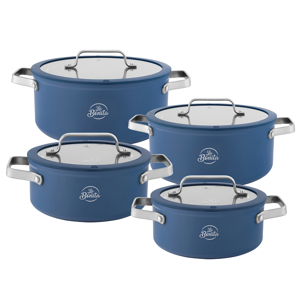 Zestaw garnków La Bonita LB8ZGA002  Indukcja Aluminium 8 elementów