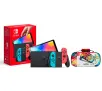 Konsola Nintendo Switch OLED Czerwono-niebieski + etui PowerA Protection Case Pikachu Vortex