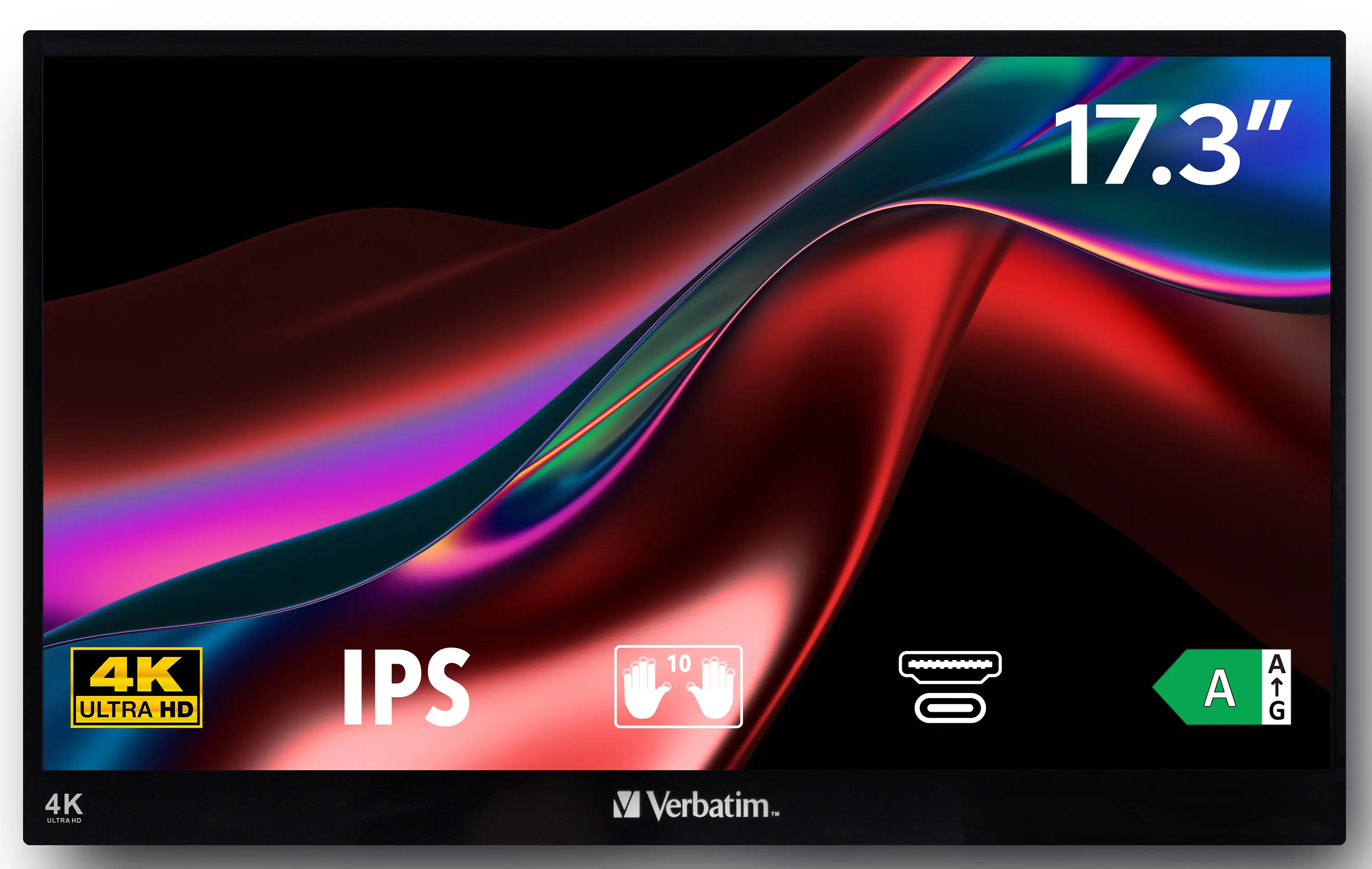 Monitor Verbatim PMT-17 32239 17,3" 4K IPS 60Hz 6ms Przenośny Dotykowy