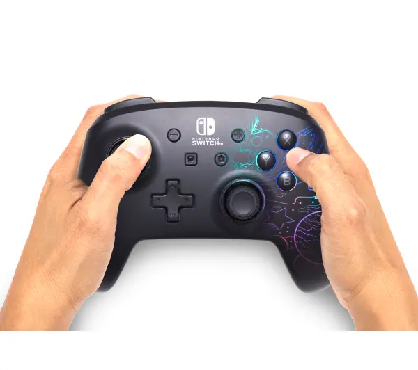 PowerA Enhanced Wireless Controller with Lumectra Galactic Vortex do Nintendo Switch Bezprzewodowy Czarny