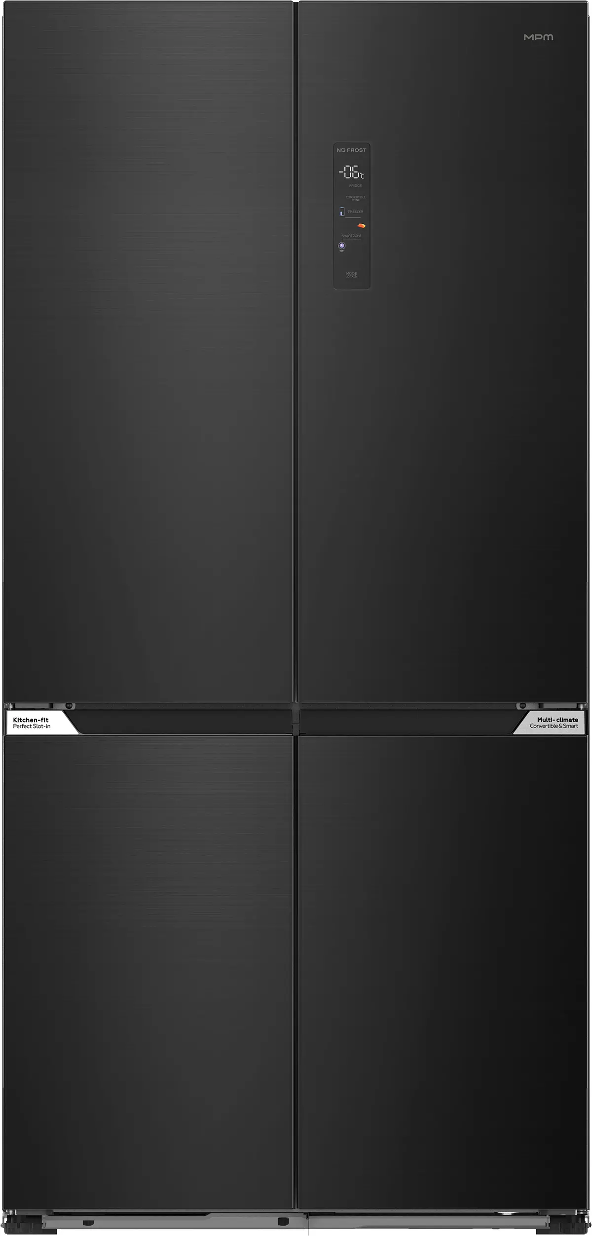 Lodówka MPM SBS 503-SSI-10 Pełny No Frost 190,2cm Szuflada z regulacją temperatury Czarny