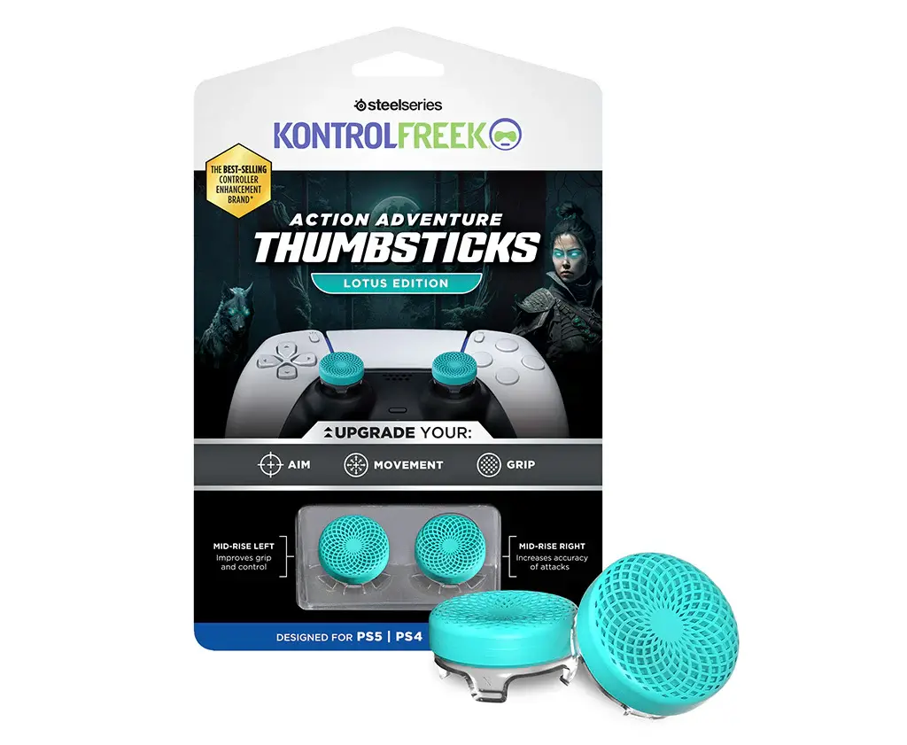Nakładka SteelSeries Kontrolfreek 7102-PS5 Action Adventure Thumsticks Lotus Edition