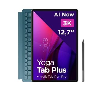 Tablet Lenovo Yoga Tab Plus 12,7" TB520FU 16/256GB Zielony Wi-Fi + Rysik + Klawiatura