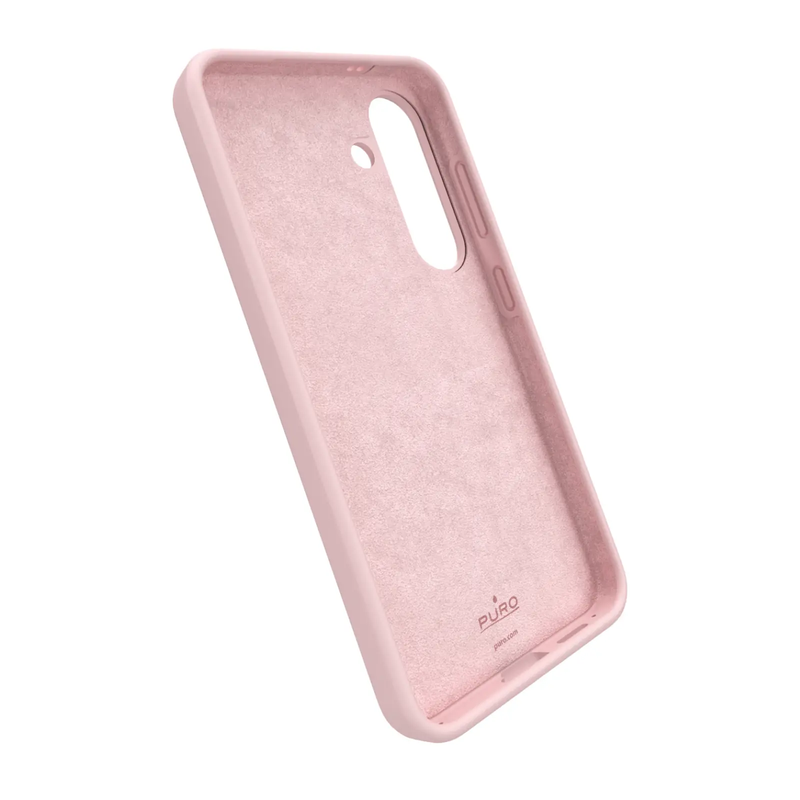 Etui Puro Icon do Galaxy S25 Różowy
