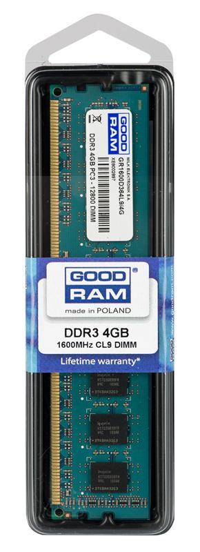Pamięć RAM GoodRam DDR3 4GB PC1600 CL9