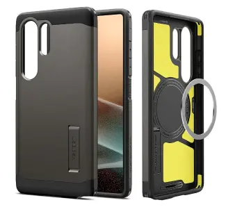 Etui Spigen Tough Armor MagSafe do Galaxy S25 Ultra Szary