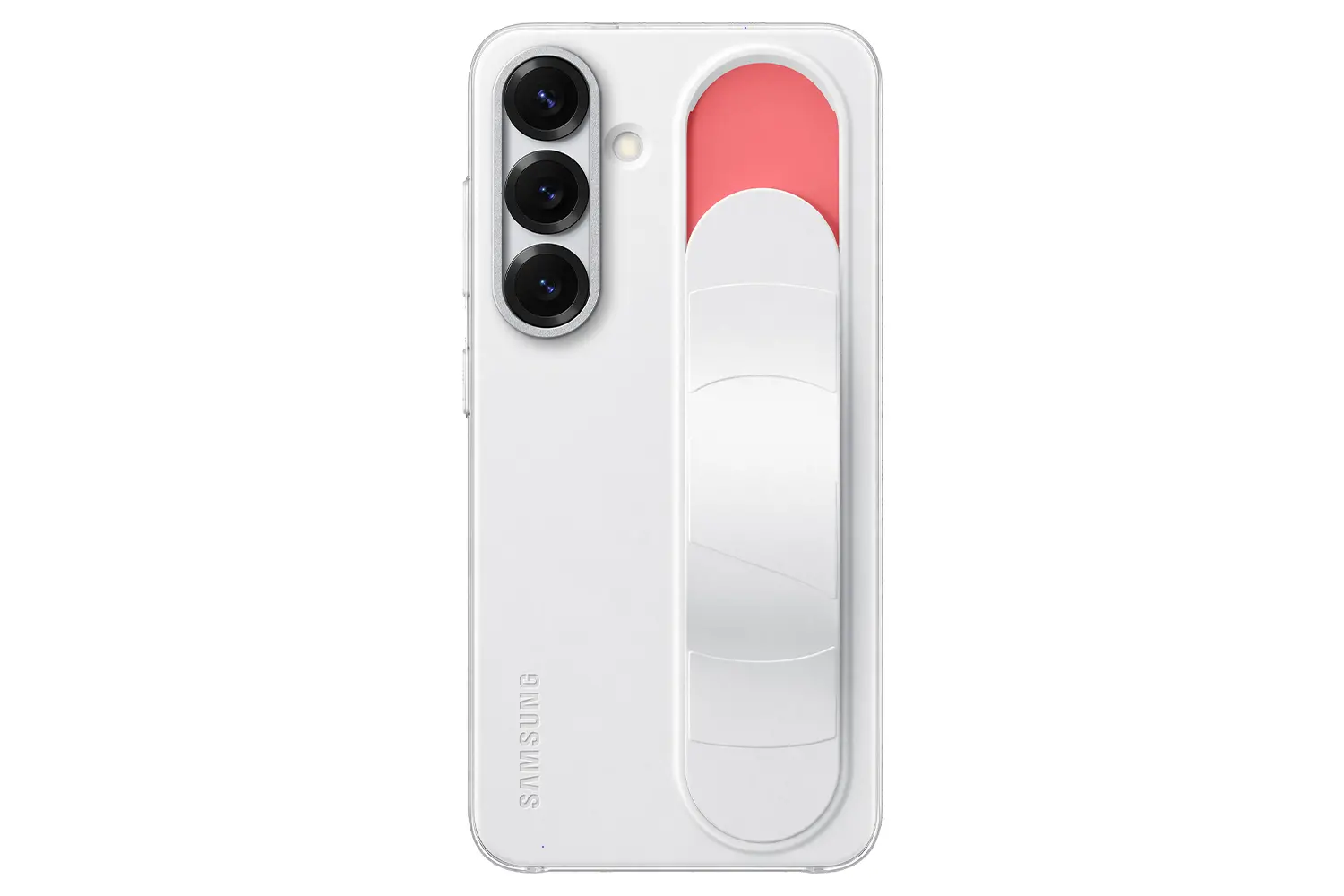 Etui Samsung Standing Grip Cover do Galaxy S25 Biały