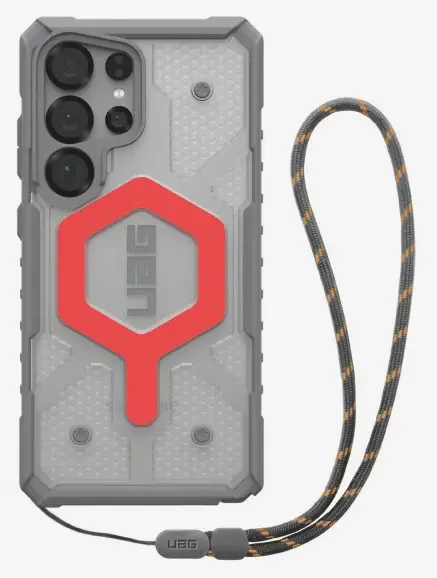 Etui UAG Pathfinder Clear Case do Galaxy S25 Ultra Lava + Smycz