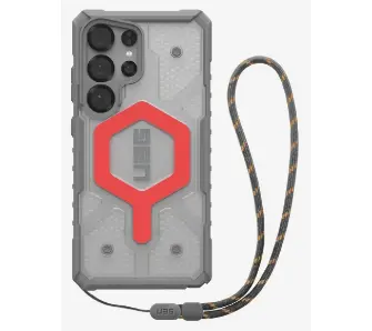 Etui UAG Pathfinder Clear Case do Galaxy S25 Ultra Lava + Smycz